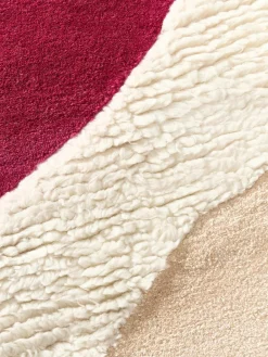 Handgetuft wollen vloerkleed Silas met hoog-laag structuur^Westwing Collection Clearance