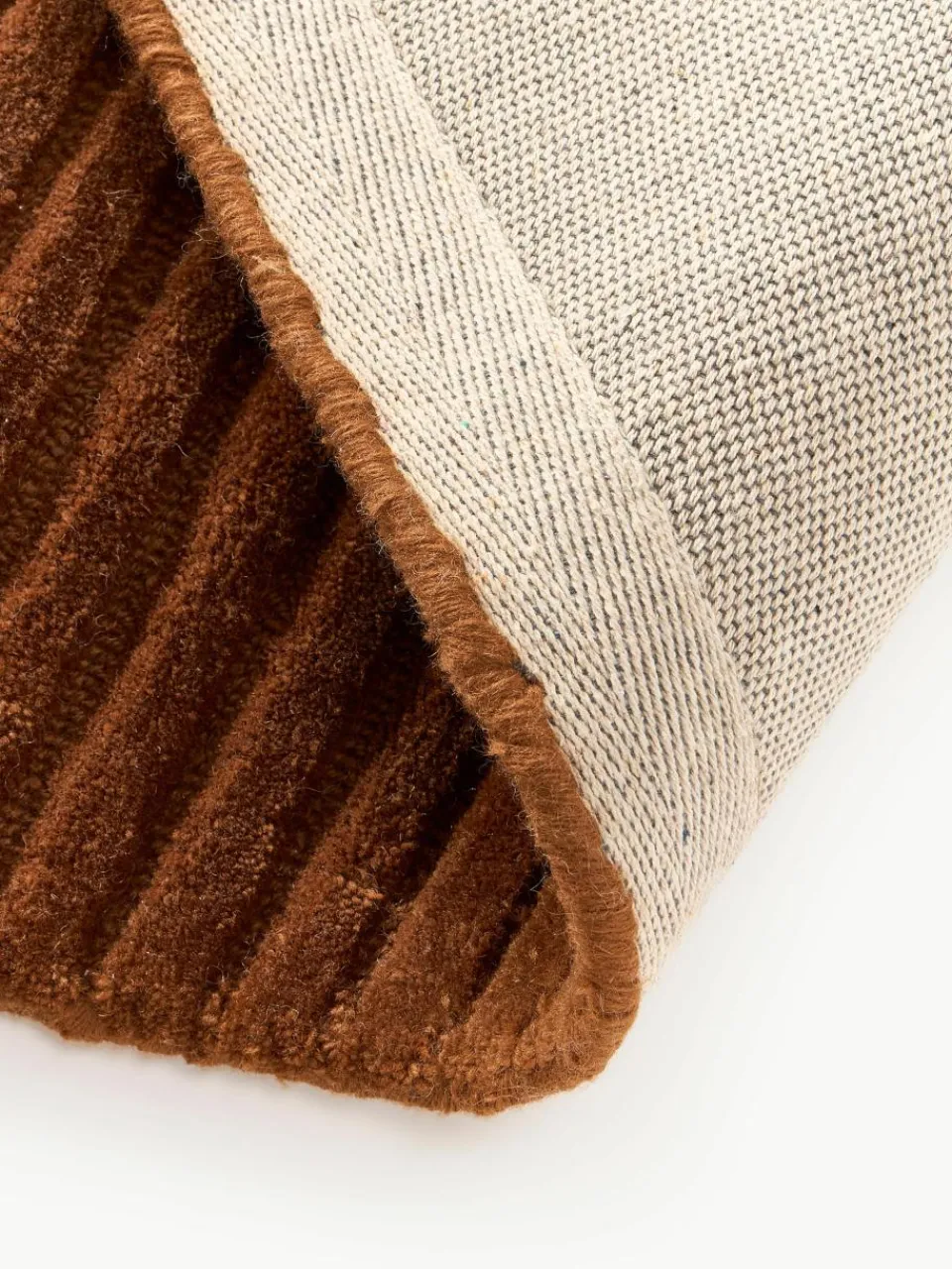 Handgetuft wollen vloerkleed Silas met hoog-laag structuur^Westwing Collection Clearance