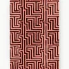 Handgetuft wollen vloerkleed Monty met verhoogd hoog-laag structuur^Westwing Collection Fashion