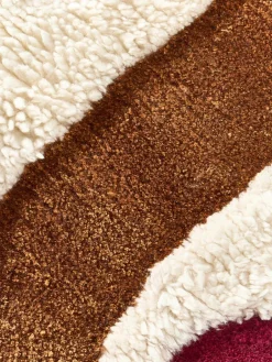 Handgetuft wollen vloerkleed Rosco met hoog-laag structuur^Westwing Collection Sale