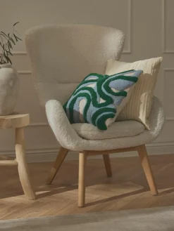 Handgetufte kussenhoes Jiri met decoratie^Westwing Collection Clearance