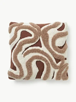 Handgetufte kussenhoes Jiri met decoratie^Westwing Collection Hot