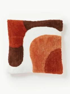 Handgetufte kussenhoes Malu met decoraties^Westwing Collection Sale