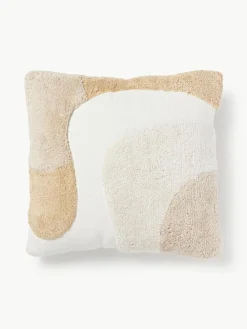 Handgetufte kussenhoes Malu met decoraties^Westwing Collection Fashion