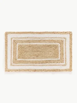Handgeweven jute deurmat Clover^Westwing Collection Discount