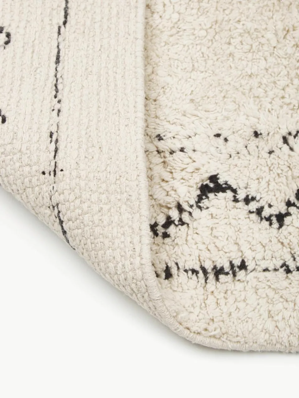 Handgeweven katoenen loper Fionn met franjes^Westwing Collection Clearance