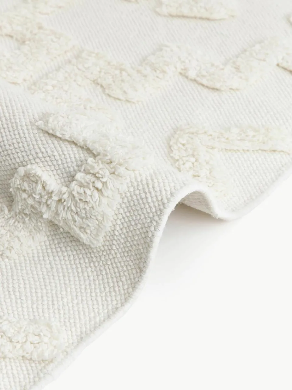 Handgeweven katoenen loper Idris met verhoogd hoog-laag patroon^Westwing Collection Discount