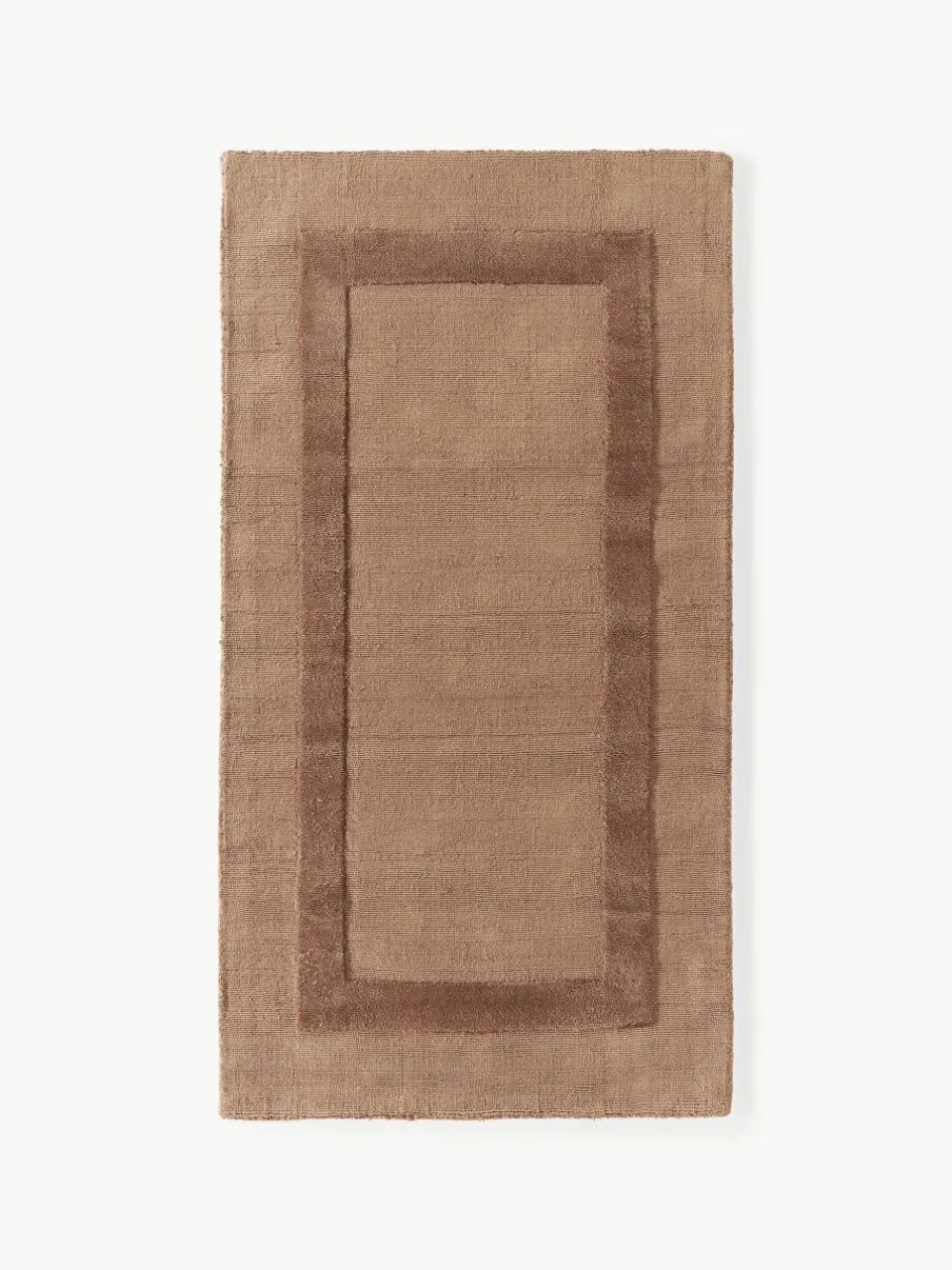 Handgeweven katoenen vloerkleed Dania met hoog-laag structuur^Westwing Collection Fashion