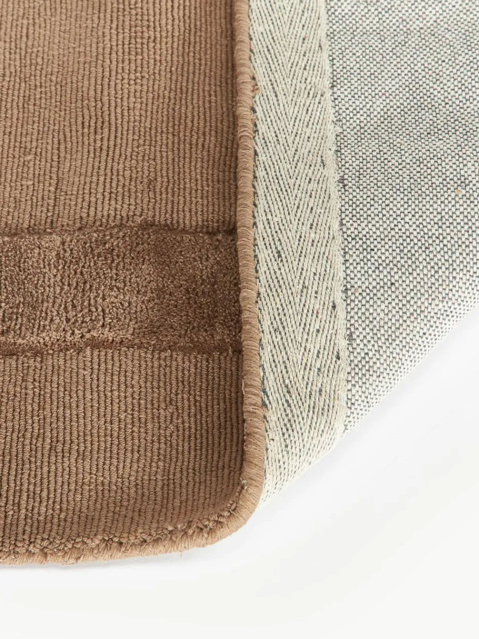 Handgeweven katoenen vloerkleed Dania met hoog-laag structuur^Westwing Collection Fashion