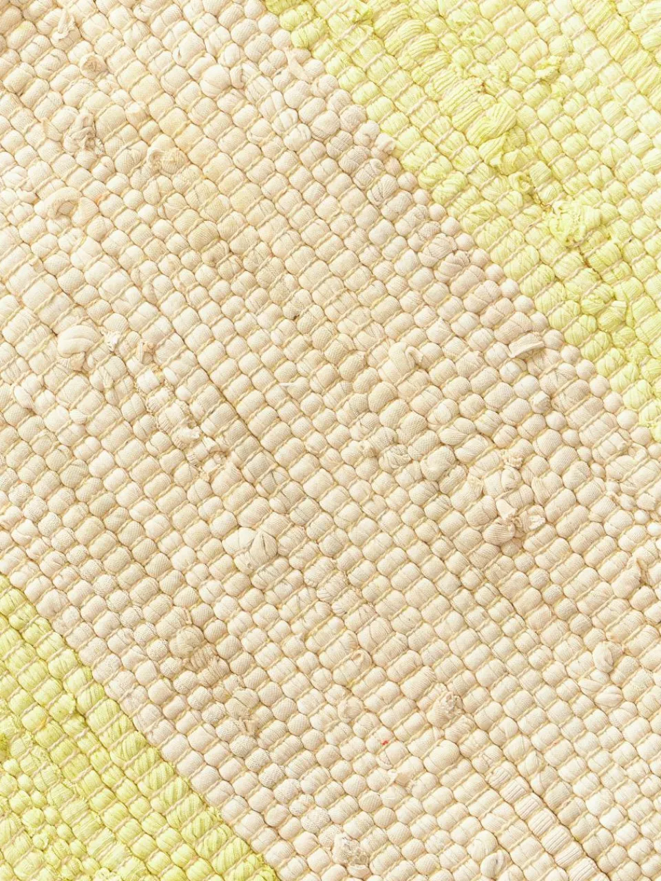 Handgeweven katoenen vloerkleed Chindi met franjes^Bongusta New