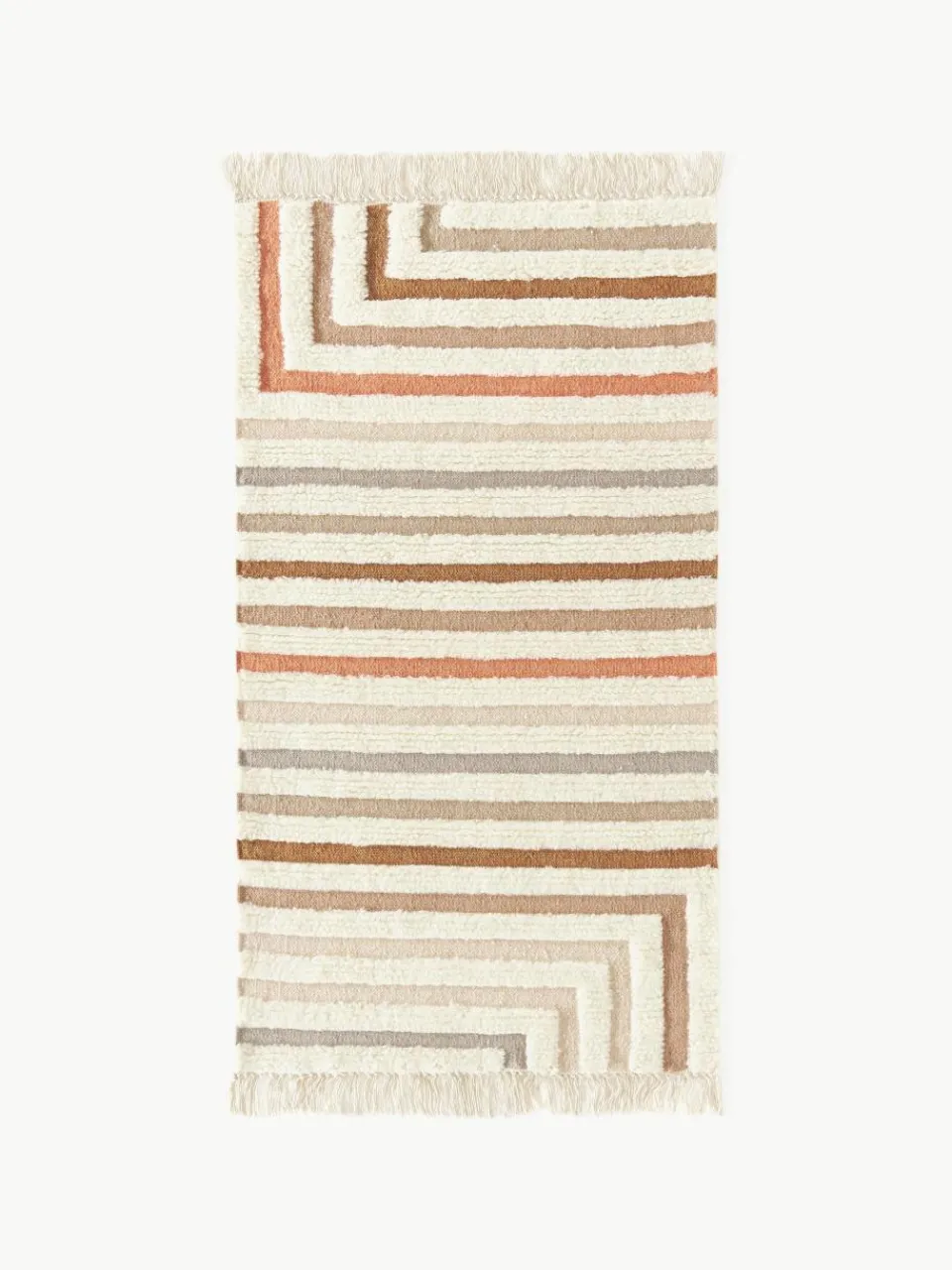 Handgeweven Kelim vloerkleed Calais met franjes^Westwing Collection Outlet