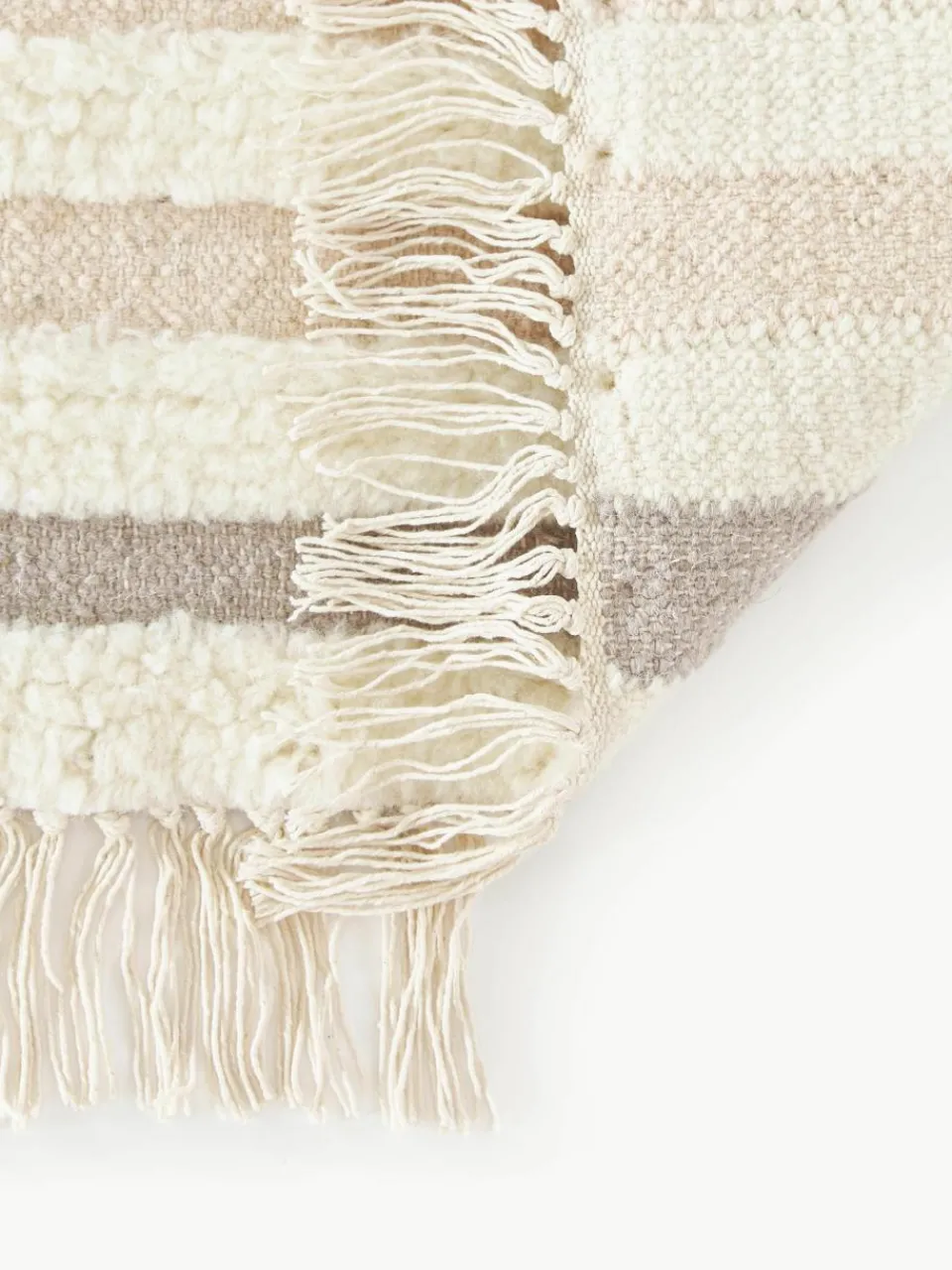 Handgeweven Kelim vloerkleed Calais met franjes^Westwing Collection Outlet