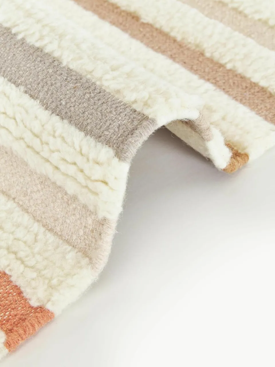 Handgeweven Kelim vloerkleed Calais met franjes^Westwing Collection Outlet