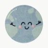 Handgeweven kindervloerkleed Big Big World, wasbaar^Lorena Canals Fashion