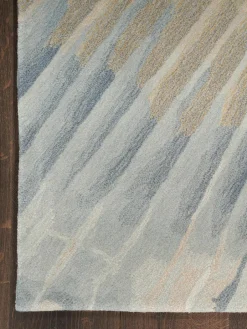 Handgeweven laagpolig vloerkleed Prismatic met hoog-laag effect^Rama Carpets Sale