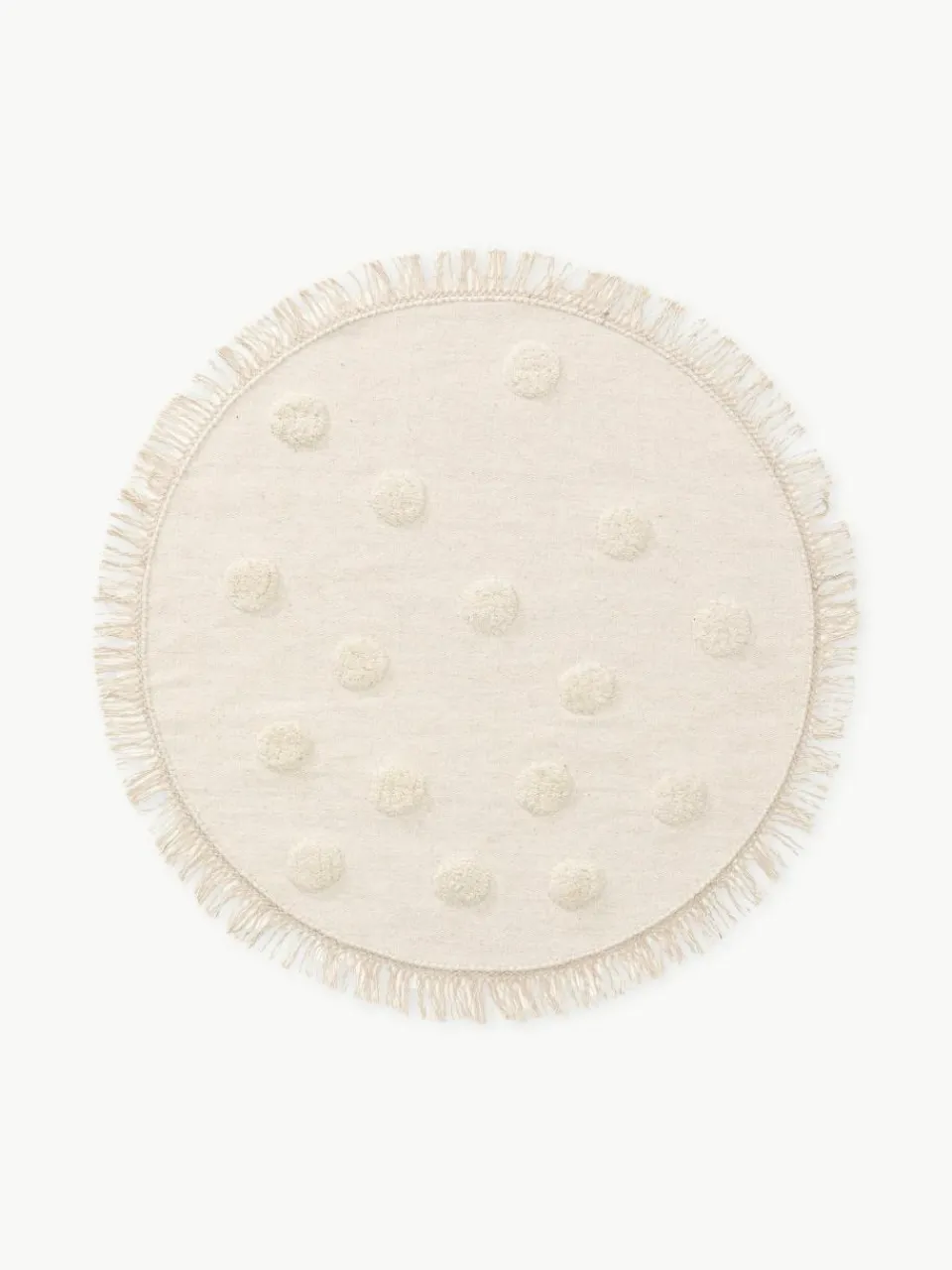 Handgeweven rond kindervloerkleed Carlson van wol^Benuta Hot
