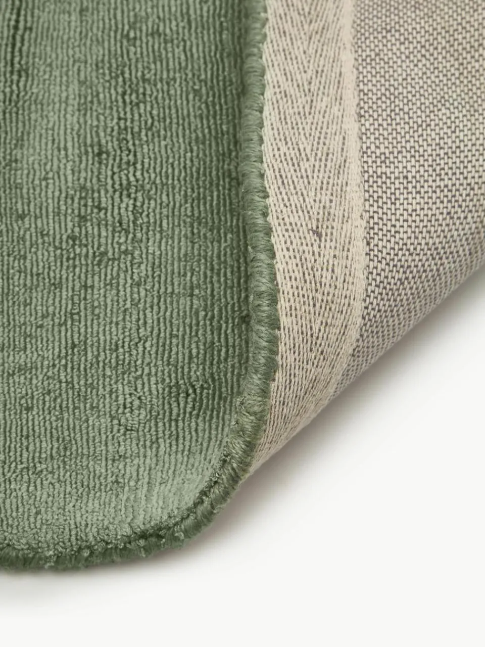 Handgeweven viscose vloerkleed Jane^Westwing Collection Hot