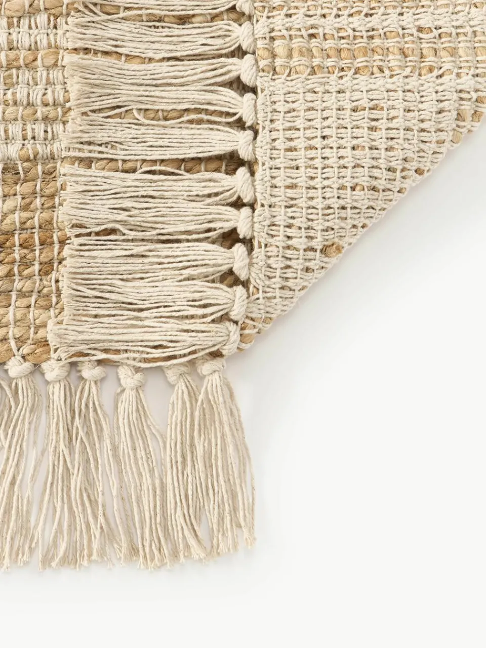 Handgeweven vloerkleed Almir met franjes^Westwing Collection Discount