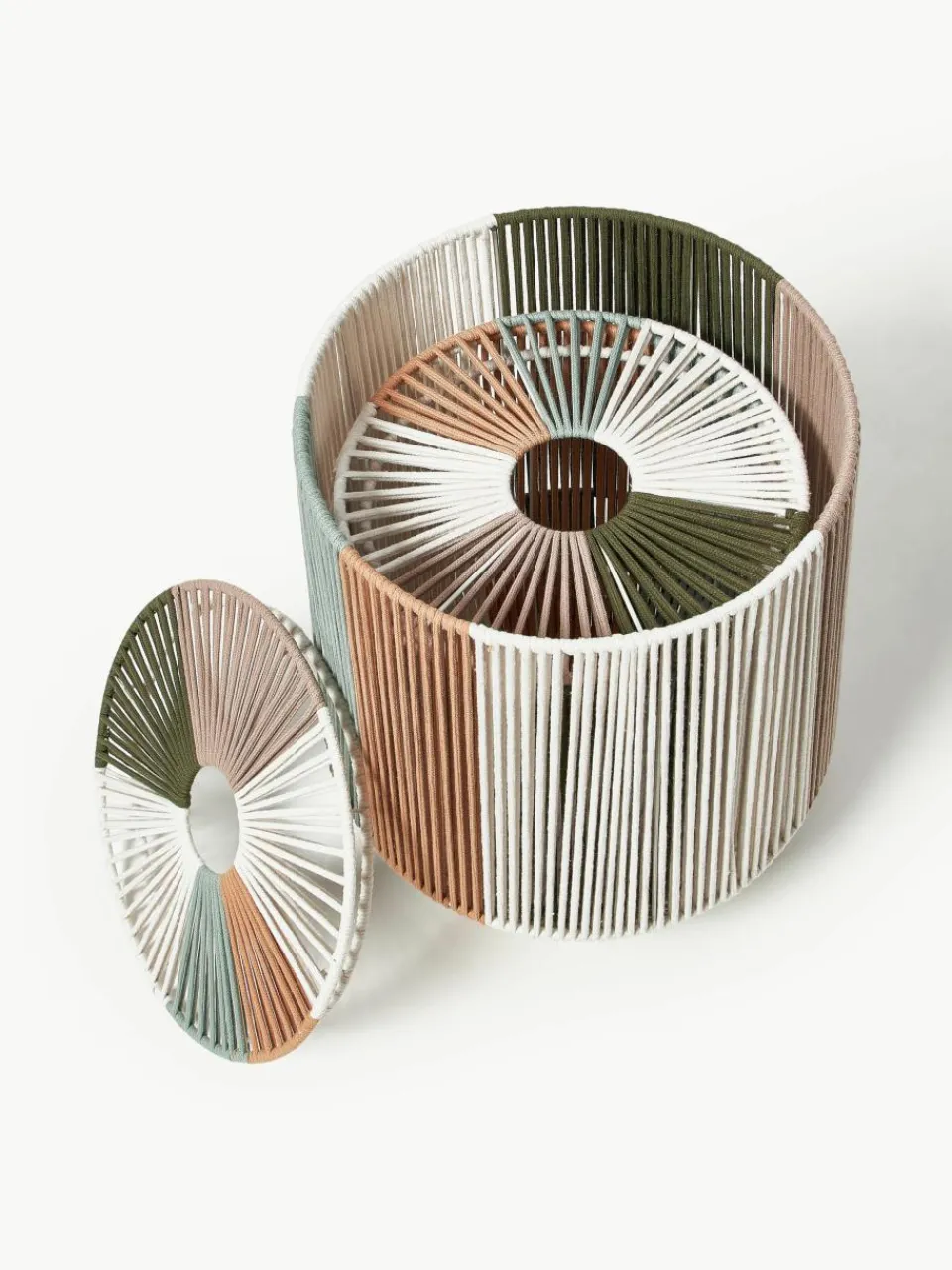 Handgeweven wasmanden Gabe van touw, 2-delig^Westwing Collection Clearance