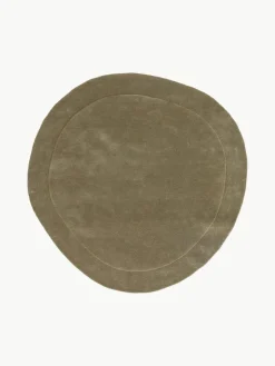 Handgeweven wollen vloerkleed Shape^Benuta Clearance