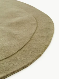 Handgeweven wollen vloerkleed Shape^Benuta Clearance