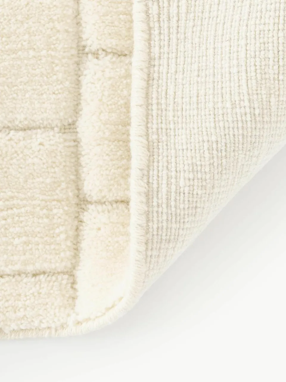 Handgeweven wollen vloerkleed Adley met hoog-laag structuur^Westwing Collection Clearance