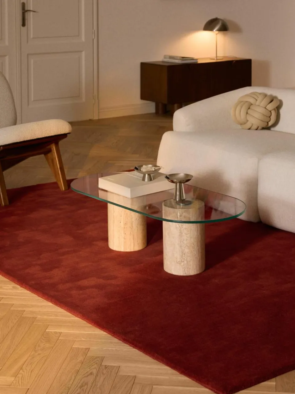 Handgeweven wollen vloerkleed Zayne^Westwing Collection Hot