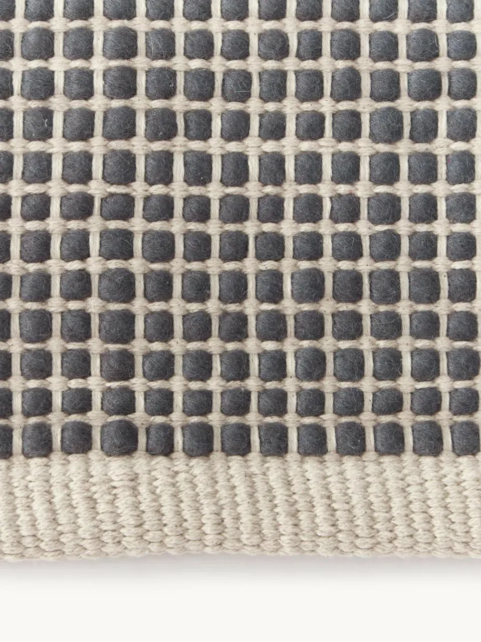 Handgeweven wollen vloerkleed Amaro^Westwing Collection Outlet