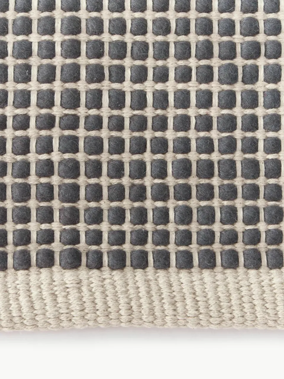 Handgeweven wollen vloerkleed Amaro^Westwing Collection Outlet