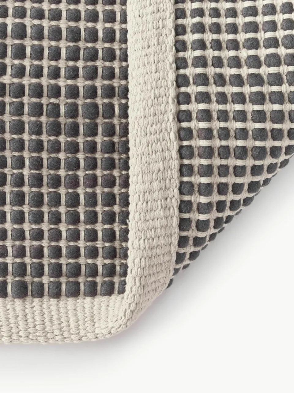 Handgeweven wollen vloerkleed Amaro^Westwing Collection Outlet