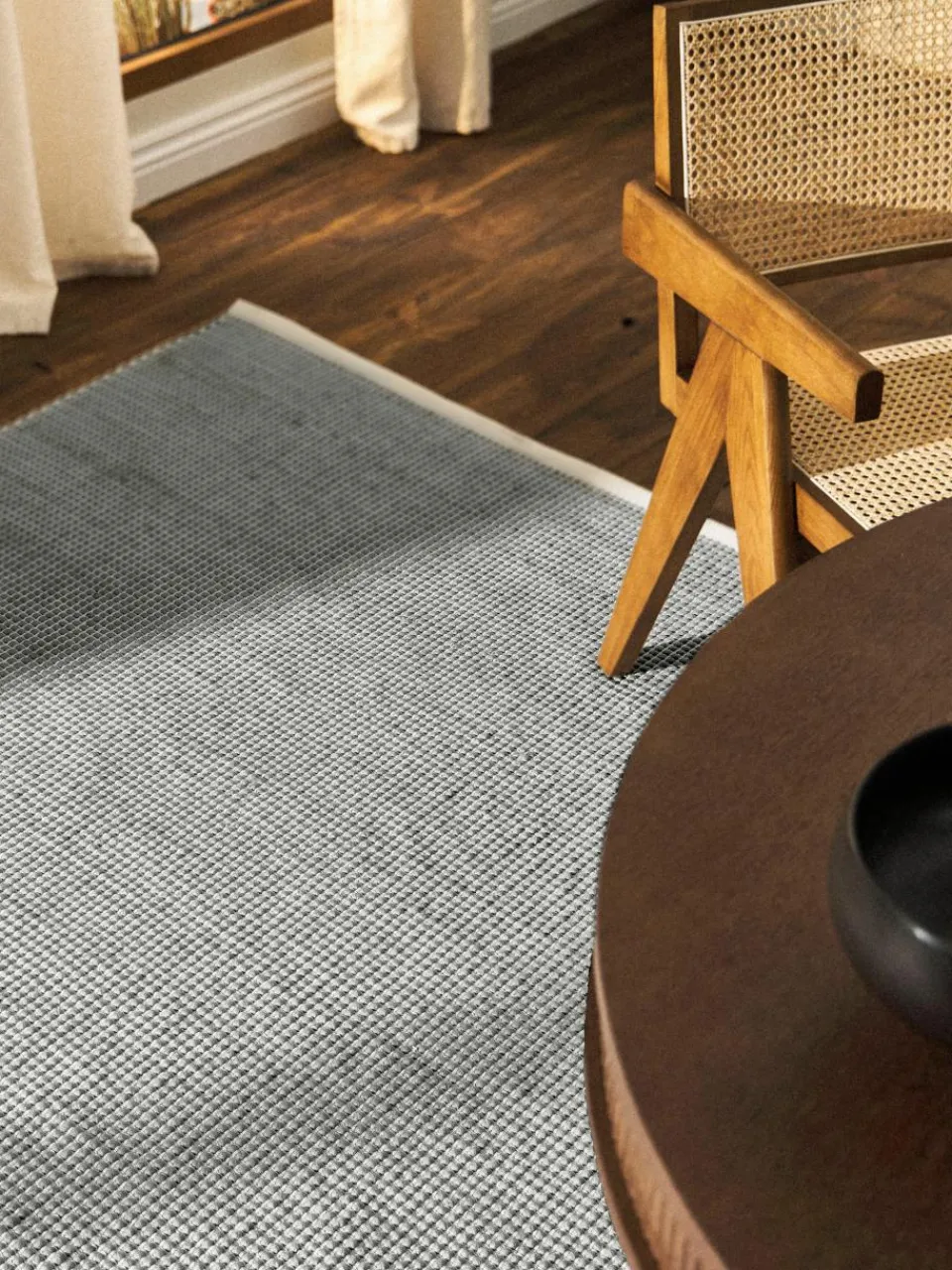 Handgeweven wollen vloerkleed Amaro^Westwing Collection Outlet