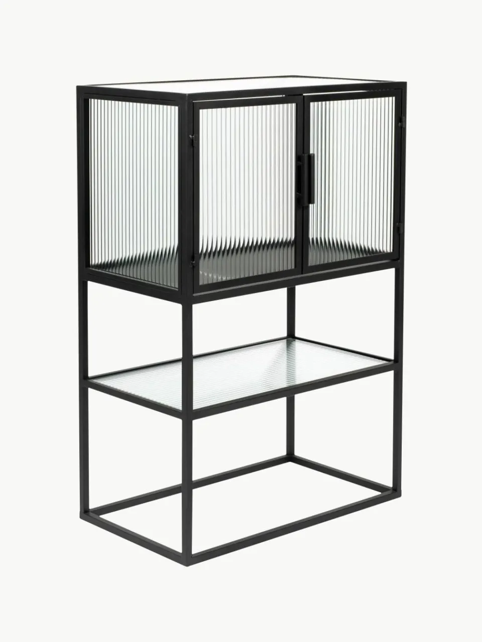 Highboard Boli met gegroefd glas^Dutchbone Online