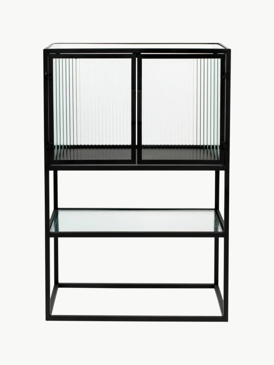 Highboard Boli met gegroefd glas^Dutchbone Online