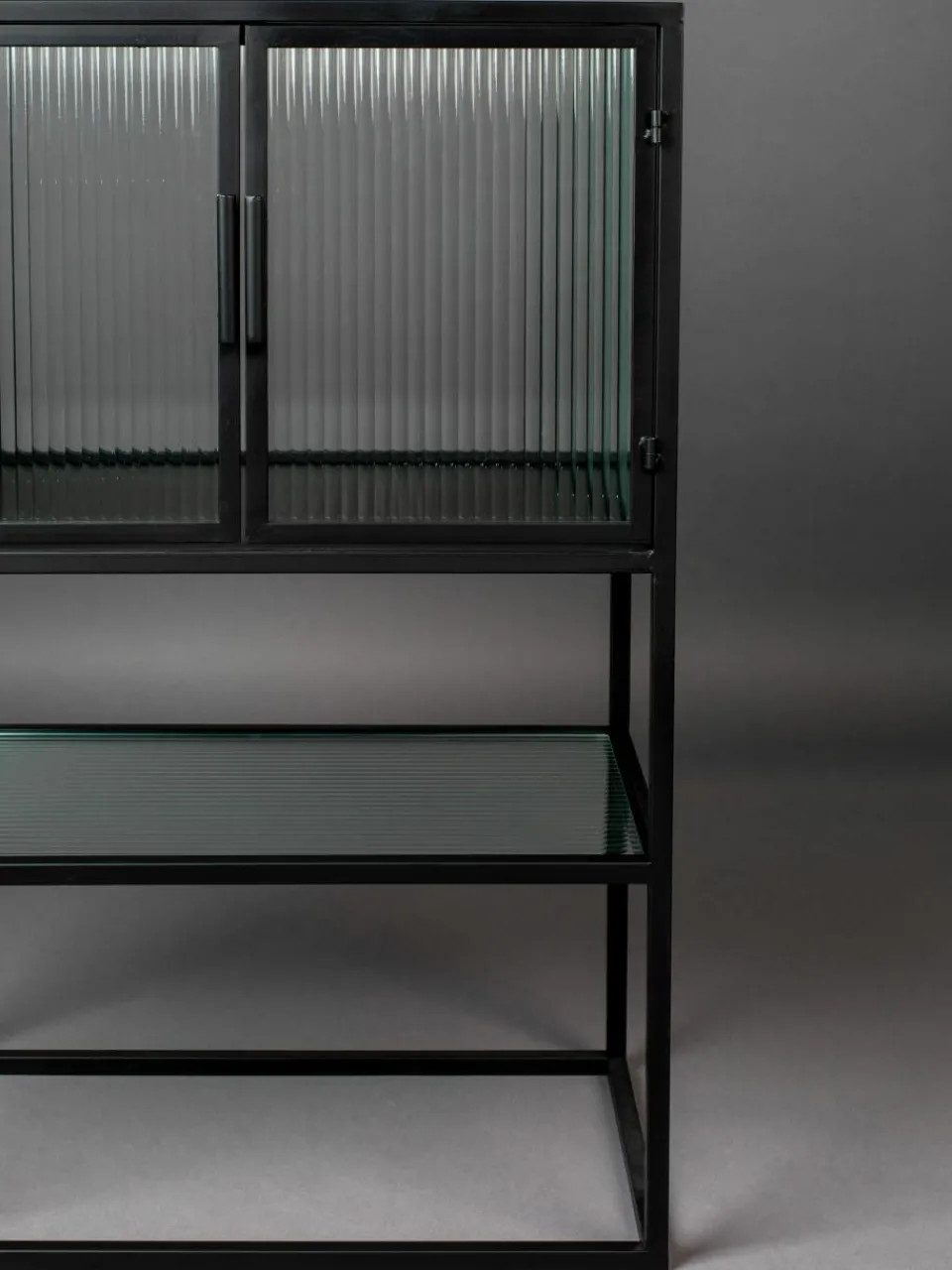 Highboard Boli met gegroefd glas^Dutchbone Online