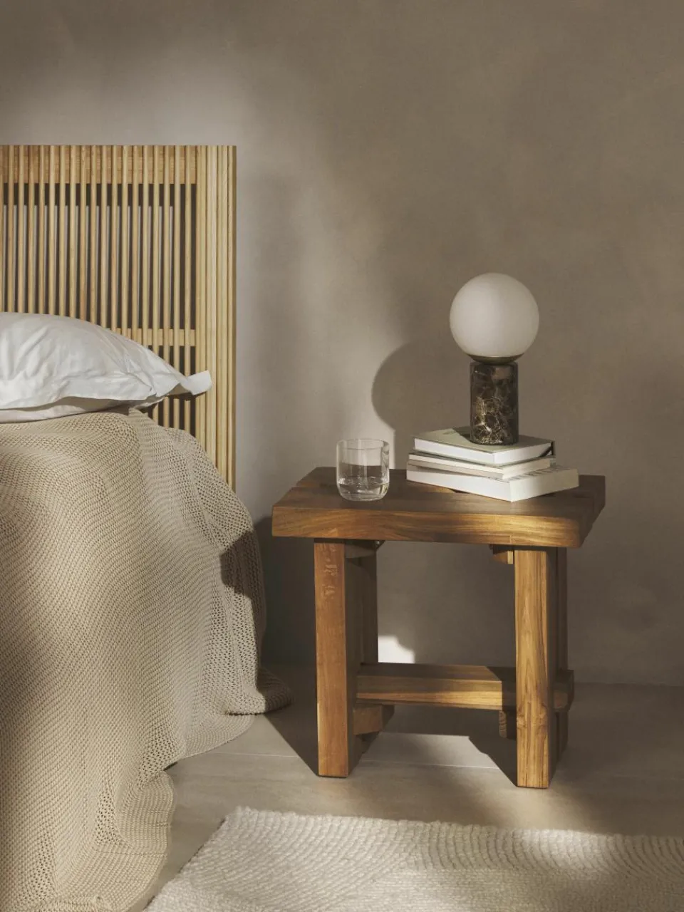 Hocker Hugo van teakhout^Westwing Collection Fashion
