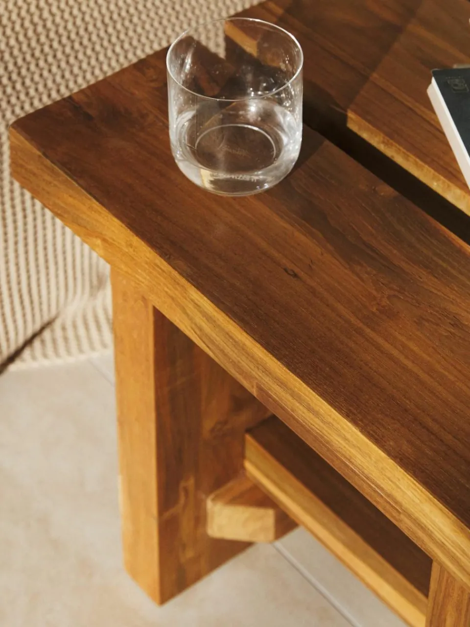 Hocker Hugo van teakhout^Westwing Collection Fashion