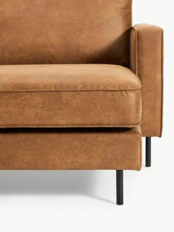 Hoekbank Hunter van gerecycled leer^Westwing Collection Online
