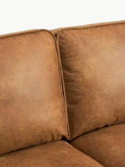 Hoekbank Hunter van gerecycled leer^Westwing Collection Online