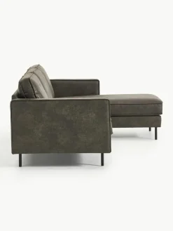 Hoekbank Hunter van gerecycled leer^Westwing Collection Hot