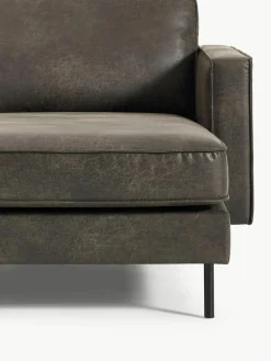 Hoekbank Hunter van gerecycled leer^Westwing Collection Hot