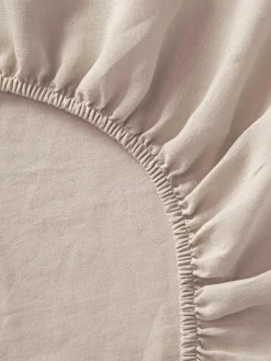 Hoeslaken Airy, gewassen linnen^Westwing Collection Online