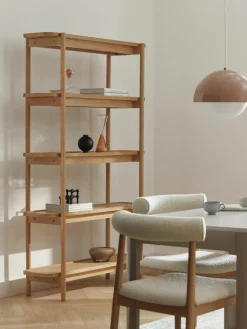 Hoge houten wandkast Libby^Westwing Collection New