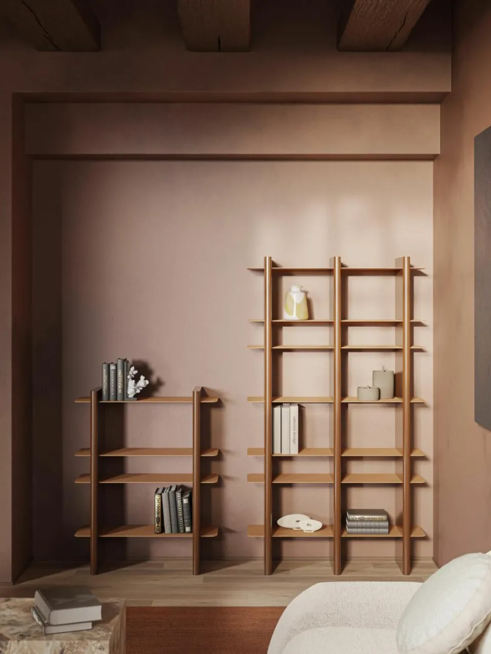 Hoog wandrek Rami met metalen elementen^Westwing Collection Sale