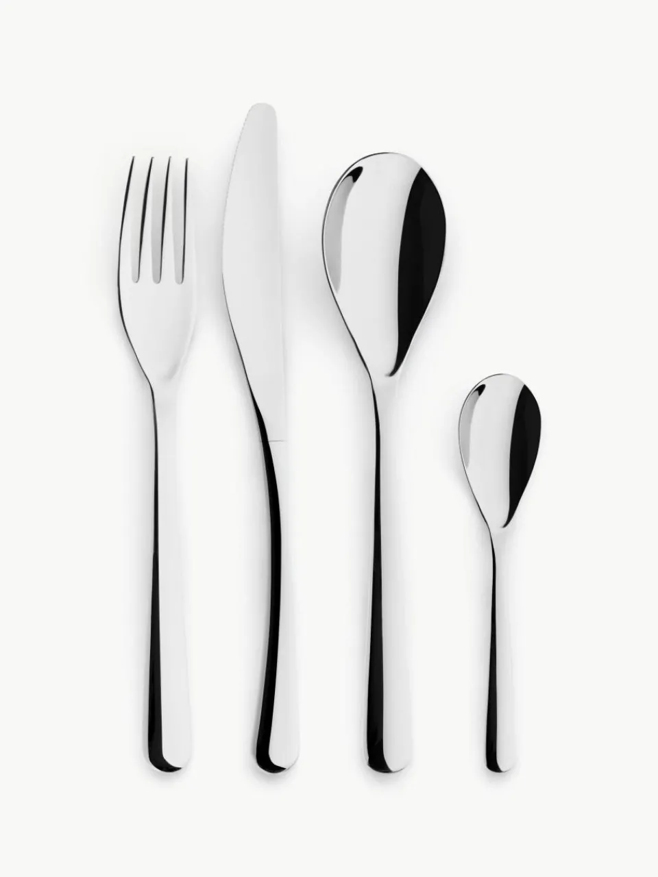 Hoogglans gepolijste bestekset Piano, 4 personen (16-delig)^iittala Best