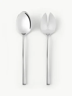 Hoogglans gepolijste saladebestek Shine^Westwing Collection New