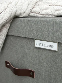 Horizontale etikethouder Clips Label, 4 stuks^Bigso Box of Sweden Fashion