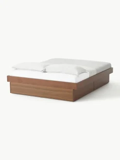 Houten bed Sato met lades^Westwing Collection Outlet