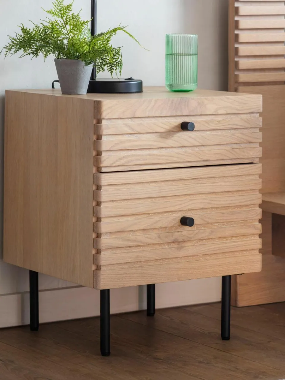 Houten nachtkastje Okayama^Westwing Online