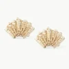 Houten servetringen Shell, 2 stuks^Westwing Outlet