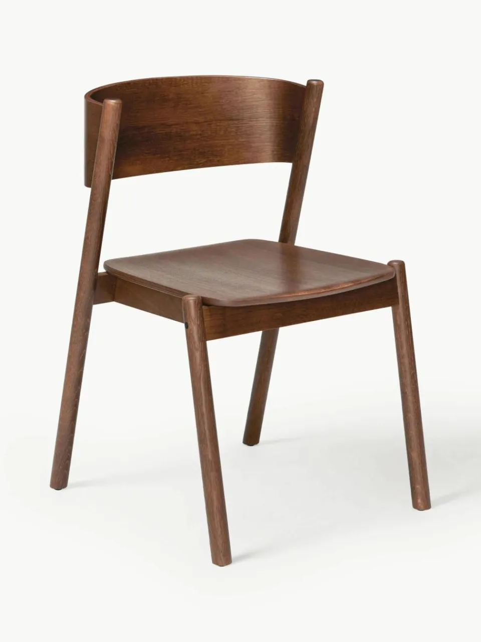 Houten stoel Oblique^Hübsch Hot